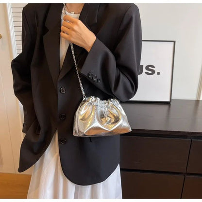 Y2K Millennium Bag Women 2025 New High Sense Shoulder Bags Summer Chain Bag Fashion Bucket Bag Messenger Bags Purses Handbags