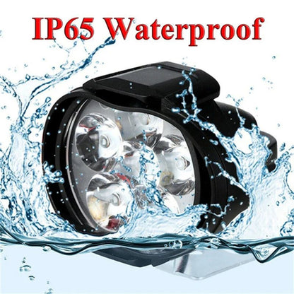 6 LED Motorcycle Auxiliary Headlight Spotlights Work Light High Brightness Waterproof Scooters Autocycle Car Headlight Bulbs