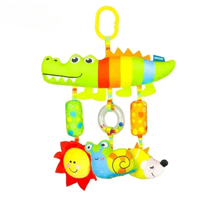 Brinquedos para Bebês de 0, 3, 6, 12 Meses, Brinquedo de Pelúcia com Atividades de Arco-Íris para Pendurar no Carrinho de Bebê, Cadeirinha de Carro, Berço, Viagem, Brinquedos Sensoriais para Bebês