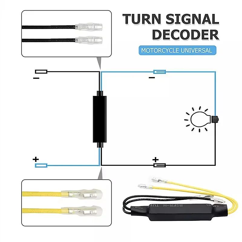 Resistor de Pisca de LED para Moto 12V 10W 10Ω Adaptador Eliminador de Erro para Pisca-Pisca