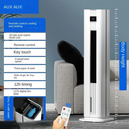 Ventilador de Ar Condicionado Portátil AUX Inovador 220V, Ventilador de Ar Frio de Uso Duplo com Funções de Aquecimento e Resfriamento A
