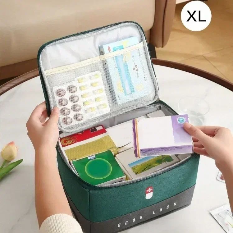 Medical Bag Portable Travel First Aid Kit Waterproof Large Capacity Medicine Storage Organizer Emergency Bag Camping