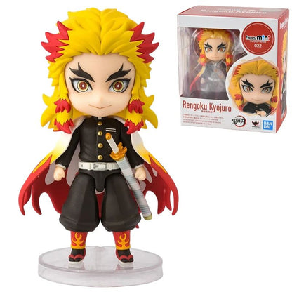Em Estoque Original Bandai Figuarts Mini Demon Slayer Blade Fornalha Porta Anime Figura Q Versão Bonito Modelo Brinquedos