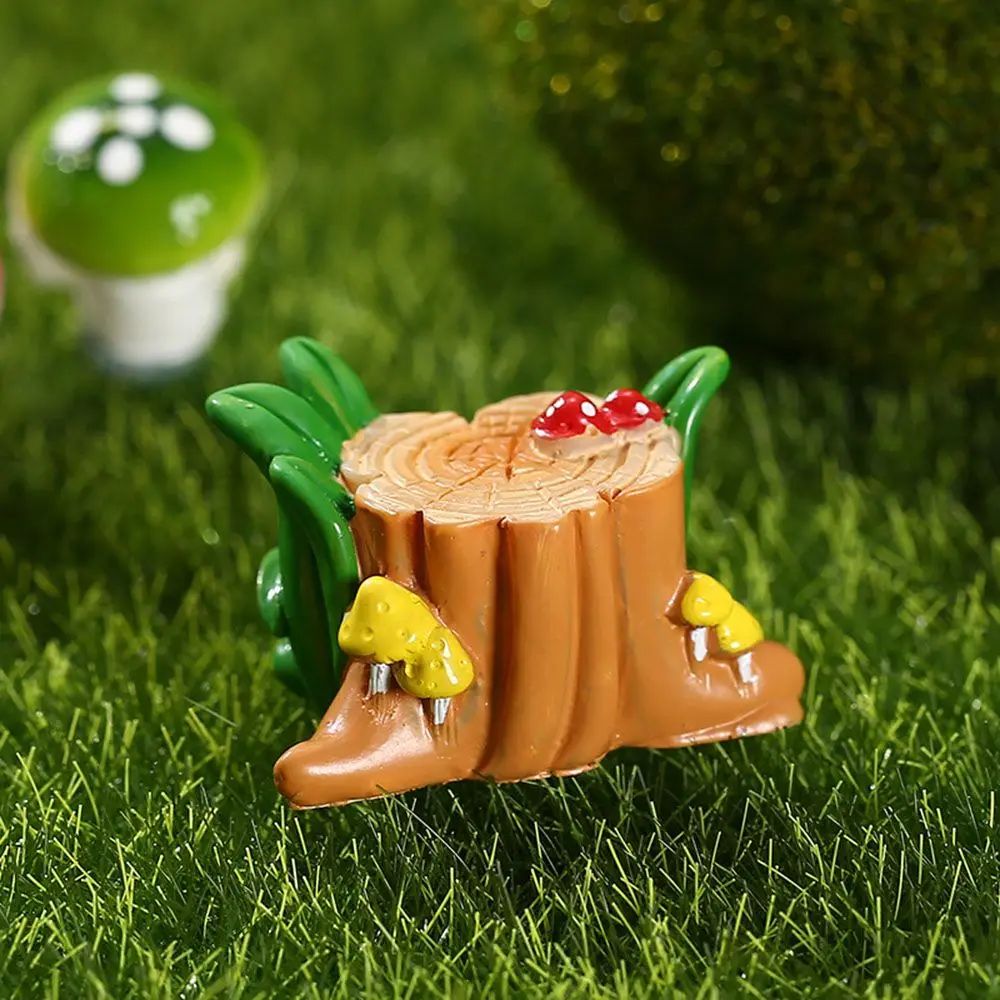 1SET Doll House Miniature Bench Stools White Chair Cute Fairy Garden Gnome Moss Terrarium Bonsai DIY Craft Home Decoration