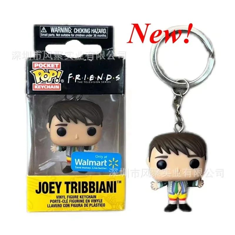 Chaveiro Funko Pocket Pop Friends RACHEL GREEN ROSS GELLER JOEY MONICA Chaveiros Figuras de Brinquedo Coleção Modelo Figura de Vinil