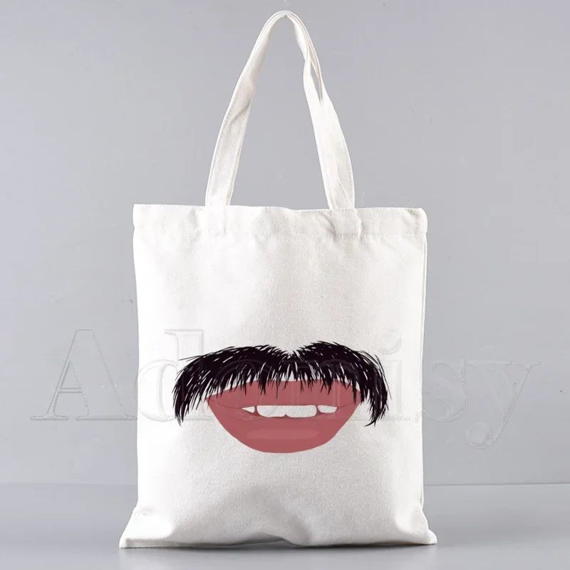 Freddie Mercury Tote Bag Unisex Canvas Bags Shopping Bags Printed Casual Shoulder Bag Foldable