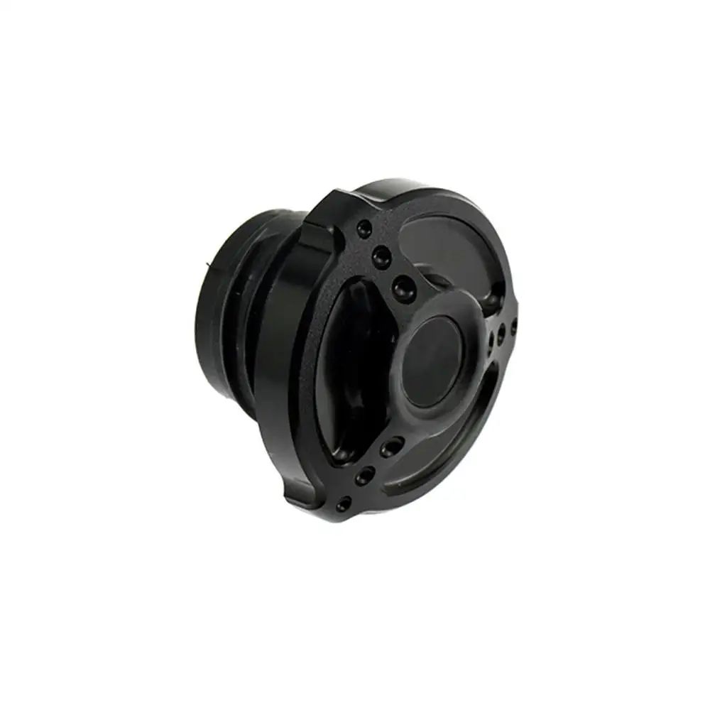 Tampa de combustível/óleo cromada preta para motocicleta Harley Sportster 883 1200 XL XR Iron Dyna Touring Softail FLHR