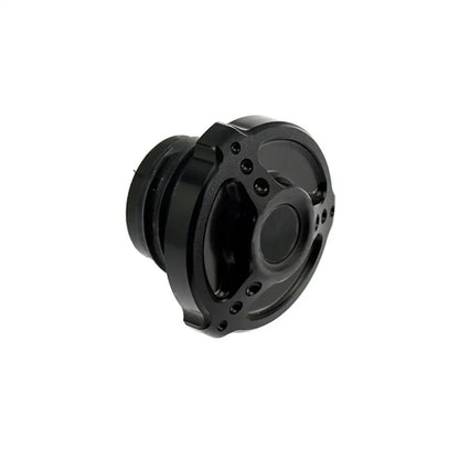 Tampa de combustível/óleo cromada preta para motocicleta Harley Sportster 883 1200 XL XR Iron Dyna Touring Softail FLHR
