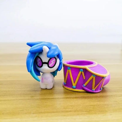 Hasbro Q-Version My Little Pony Twilight Sparkle Pinkie Pie Rainbow Dash Fluttershy Boneco de Ação Presentes Brinquedo Modelo Colecionável