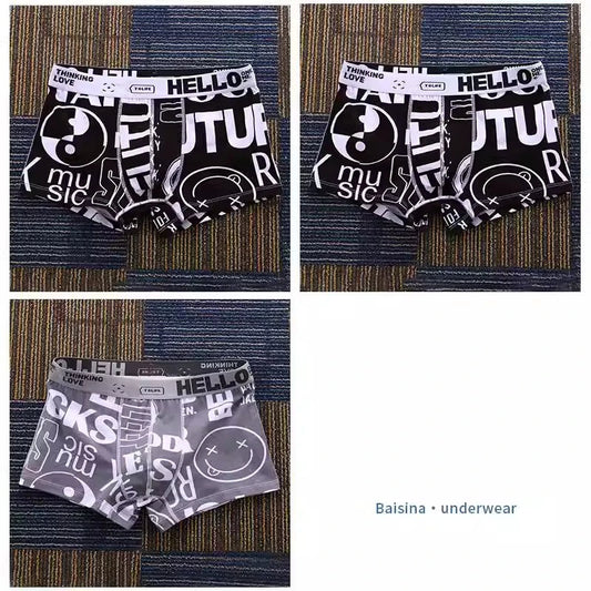 Men Underwear BoxerShorts Cotton Man Panties Male Boxers Breathable Comfortable Mens Printed Underpants Sexy cuecas calzoncillos