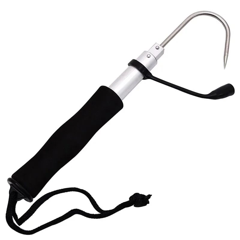 Anzol de Pesca no Gelo com Âncora, Aço Inoxidável, Telescópico, Anzol de Pesca em Aço Inoxidável, Gancho para Pesca, Dispositivo de Içar Peixe, Equipamento Multifuncional para Pesca