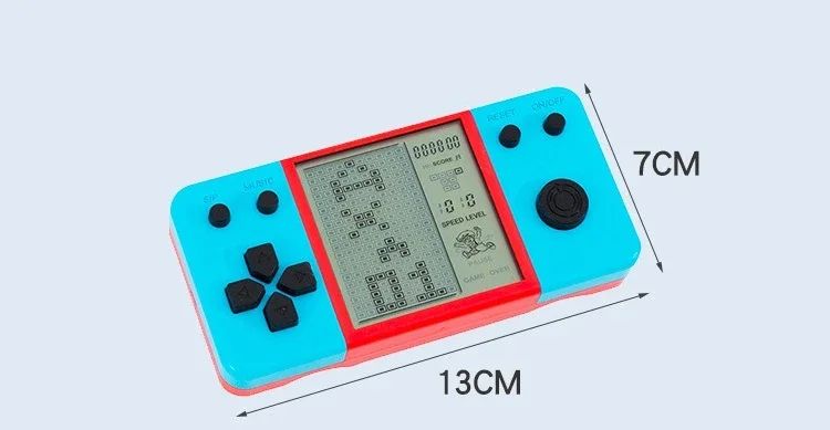 Pocket Tetris Handheld Game Console Retro Electronic Game Player Portable Stress Relief Toy