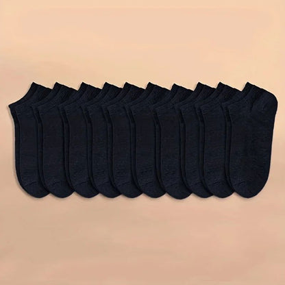 10 or 20 or 40 Pairs Unisex Solid Cotton Socks Men Women Low Cut Ankle Socks Bulk Black White Grey Socks Soft Lightweight