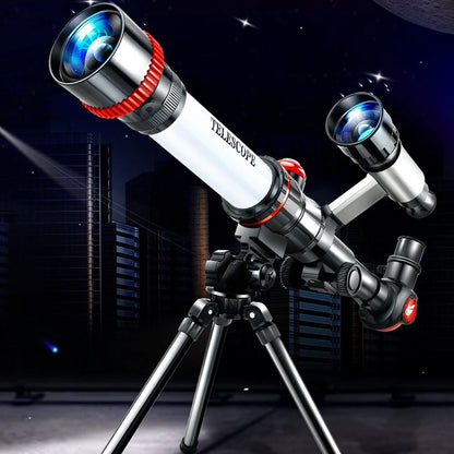 Telescópio Astronômico Profissional Monocular Potente Portátil HD Observação da Lua Espaço Planetas Presentes para Crianças