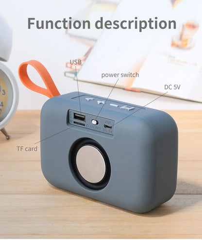 Caixa de Som Portátil TG506 Mini Soundbar Sem Fio Bluetooth 5.0 para Ambientes Internos e Externos HIFI Suporte para Cartão TF Rádio FM À Prova D'Água