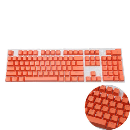 Novo conjunto de teclas de teclado mecânico de 104 unidades, substituição OEM retroiluminada, teclas roxas brancas de ABS para teclado Cherry MX de 61/87/104 teclas