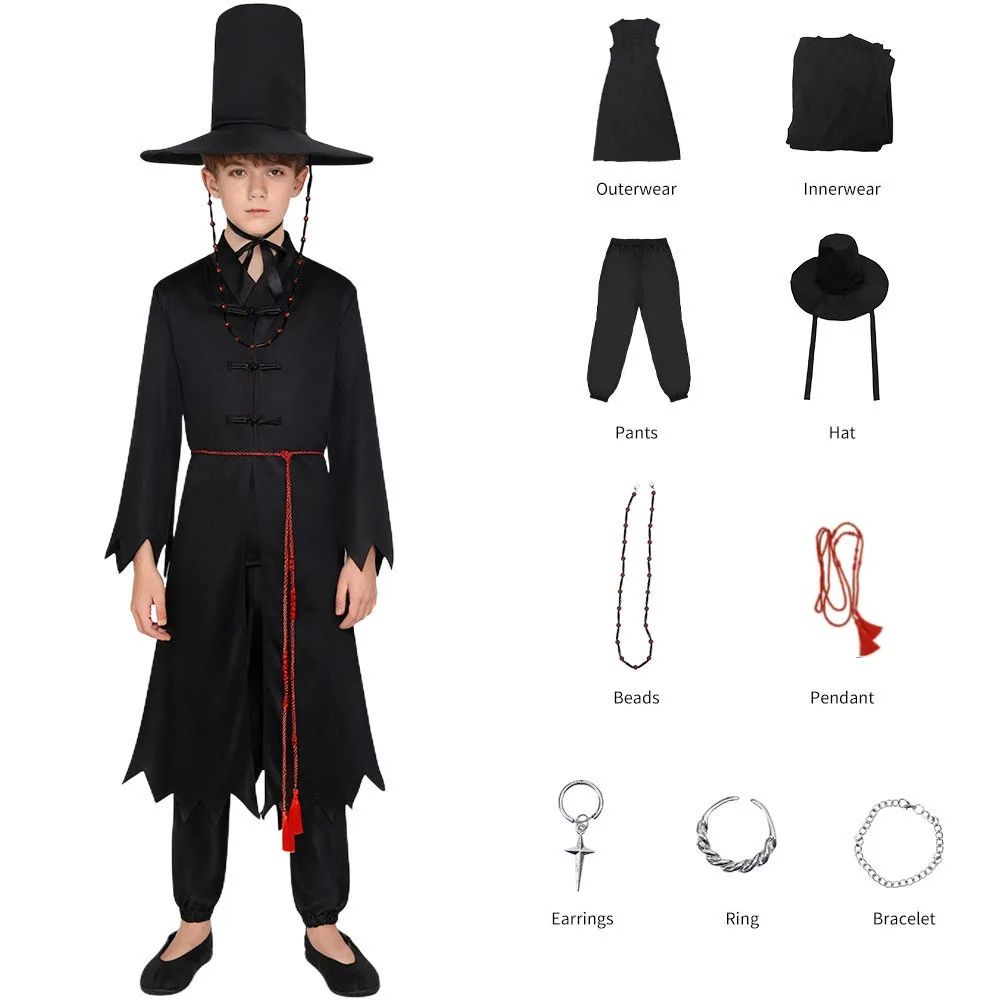 Movie Saja Boys Role Play Props Party Cosplay Set for K-POP Boys Jinu Halloween Party Cosplay Comic Exhibition Costume Outfit