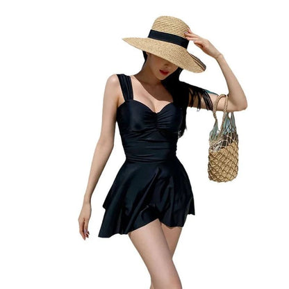 New Summer Women's Solid Color One-piece Swimsuit Slimming and Sexy Backless Tight Swimsuit Outdoor Party Pool Swimsuit