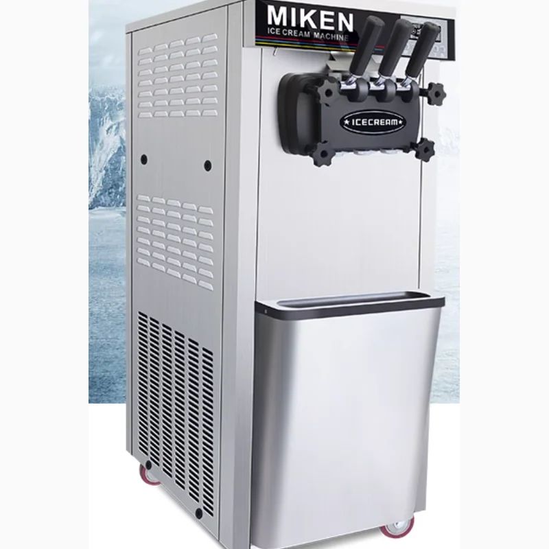 Máquina de Sorvete Expresso Elétrica Comercial Aparelhos de Cozinha Três Sabores Grande Capacidade 220V 110V