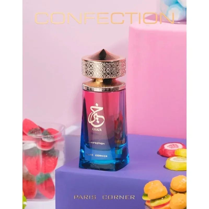 Perfume Sweet Candy Scent 100ml Khair Confection Paris Corner Eau de Parfum Para Homens Para Mulheres Embalagem Elegante Presentes de Fim de Ano
