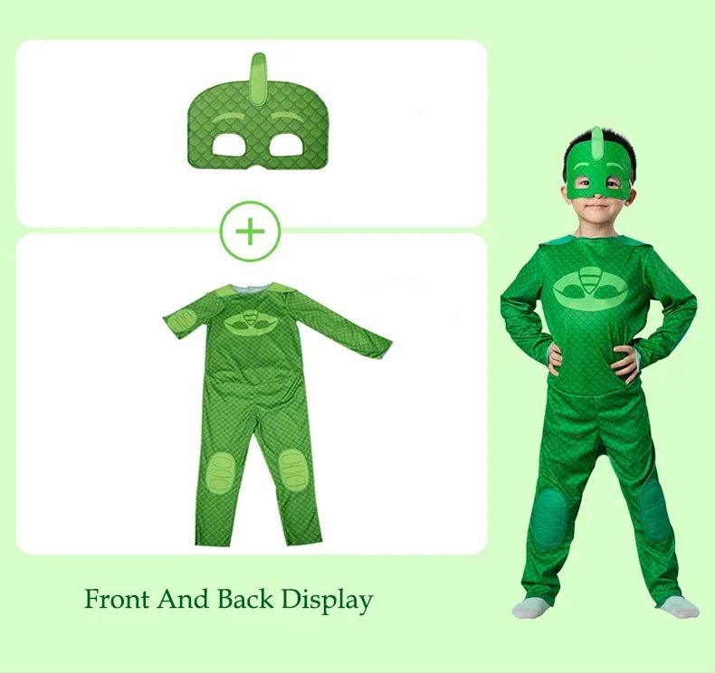 2025 Halloween Cartoon Pj Cosplay Costume Anime Figure Dressing Clothes Christmas Halloween Birthday Party For Boy Girl Kids