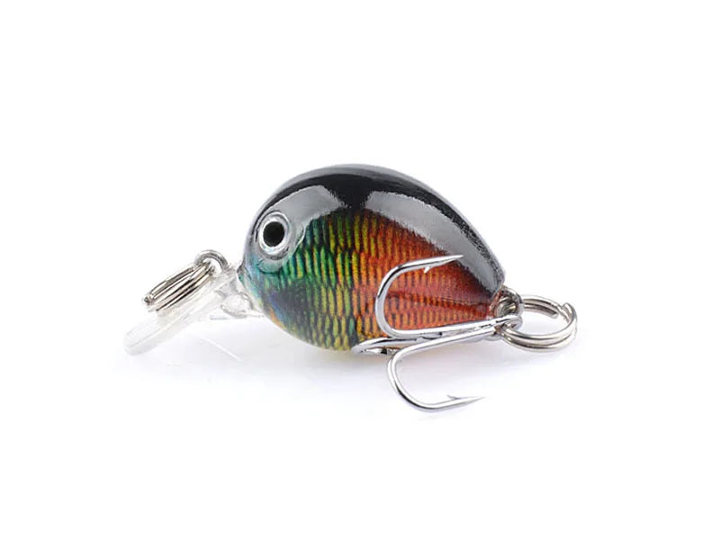 Novo Wobbler de Pesca para Carpa Isca Artificial Anzol Único BKK Isca Falsa a Laser Luya Rocha Água Flutuante "Homenzinho Gordo" 3,3CM/2G