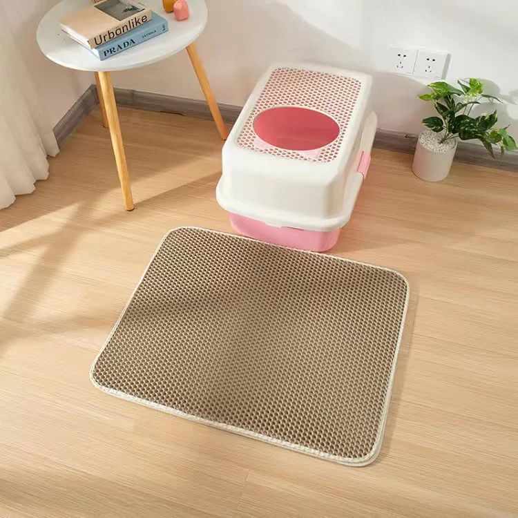 Tapete Higiênico Para Gatos Com Brinde Camada Dupla Impermeável Caixa De Areia Para Animais De Estimação Tapete Antiderrapante Almofada Lavável Produtos Para Camas De Gato Almofada Limpa