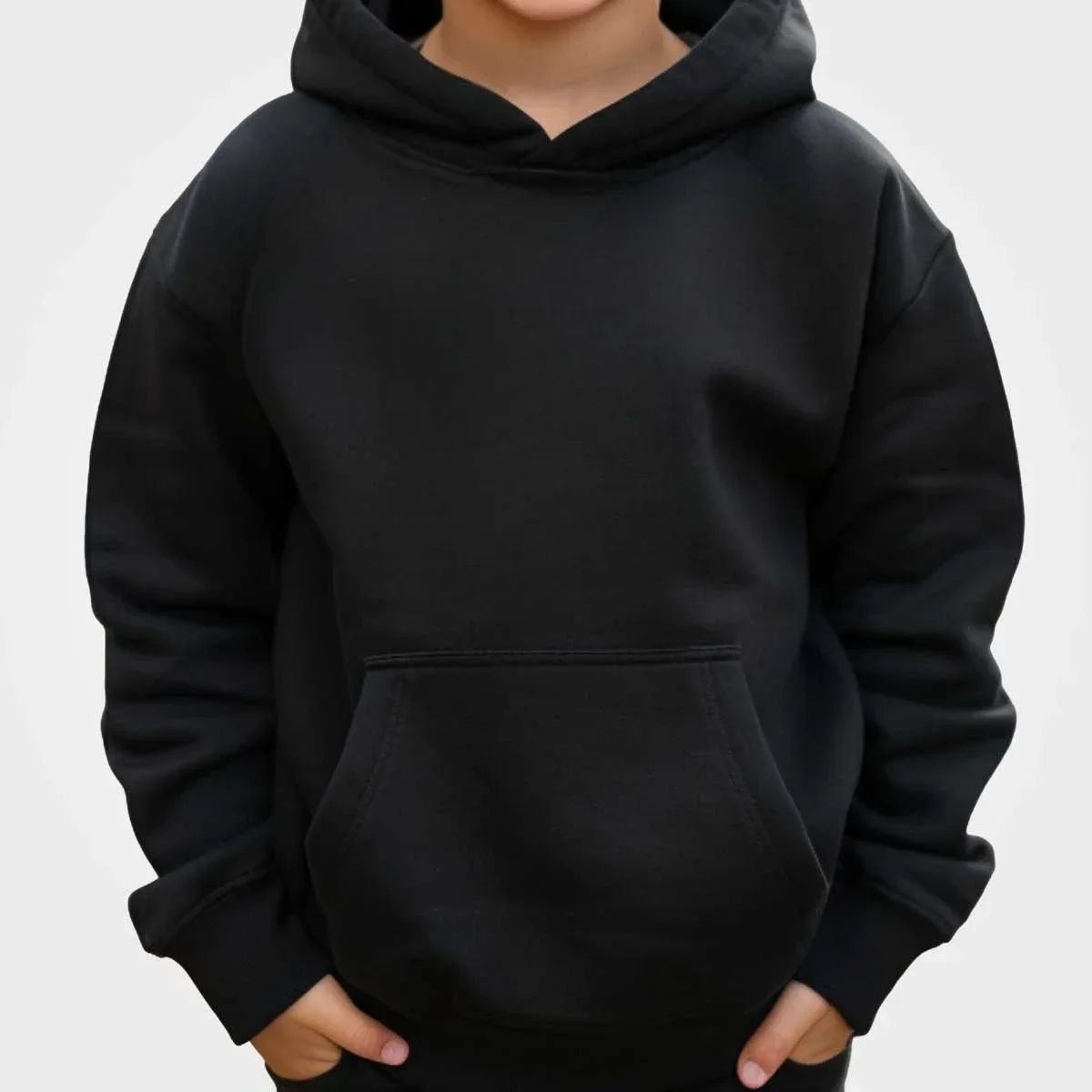 Beige Cotton Pokemon Hoodie Set with Lucario Character Back Print and Sleeve Text Design Long Sleeve Casual Outfit Unisex