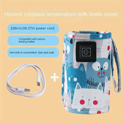 Bottle Warmer Multi Functional Bottle Heater Portable Adjustable USB Insulated Bag Baby Milk Food Warmer Tool Home Car Travel