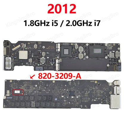 Placa Lógica Original A1466 para Macbook Air 13" A1369 A1466 Placa-mãe i5 i7 4GB 8GB 2010 2011 2012 2013 2014 2015 2017
