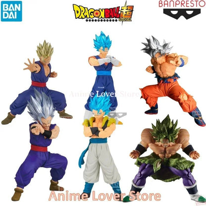 Bandai Original BANPRESTO Dragon Ball Super SANGUE DOS SAIYAJINS Son Gohan Broly Gogeta Vegetto Son Goku Brinquedos de Bonecos de Anime
