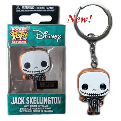 18 modelos de chaveiros de bolso FUNKO O Estranho Mundo de Jack #2 Sally Jack Neve Teddy Prefeito Zero Abóbora Bonecos de Ação