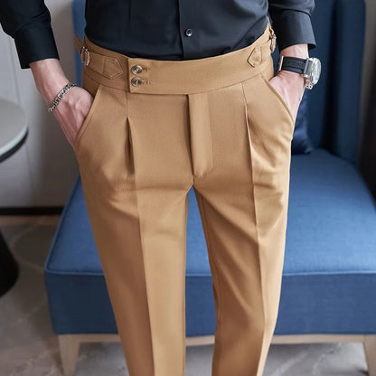 Navy Men's Suit Pants, White Black Trousers, Gray Khaki Pantalones Hombre Fashion Slim Male Pant, 28 29 30 31 32 33 34 36