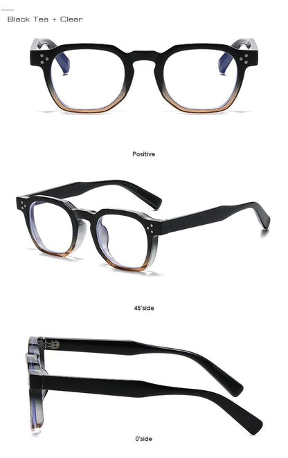 JNPCXI Fashion Vintage Rivet Oval Sunglasses Women Men Luxury Leopard Sun Glasses Anti Blue Light Eyeglasses Frame