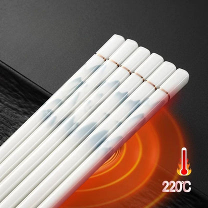 Hashis de ponta, novos, antibacterianos, à prova de mofo, antiderrapantes para uso doméstico, hashis domésticos resistentes ao calor