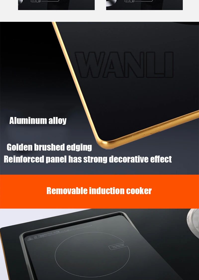 Desktop 220v Household Built-in Electric Dual-purpose Gas Stove Induction Cooker Natural Gas/Liquefied Petroleum Gas Single-burn
