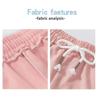 Women Striped Casual Shorts Korean Harajuku Loose All Match Sports Shorts Summer Fashion Simple Yoga Thin Mini Shorts Female