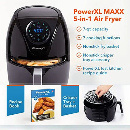 7QT Fritadeira Forno Maxx Classic com Tecnologia de Ar Extra Quente Versatilidade 5 em 1 Tecnologia de Ar Rápido Grande Antiaderente