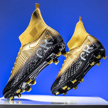 New Men Training Football Boots Ultralight Breathable Professional Soccer Shoes Soft Sport Unisex Grass Cleats Match Sneakers