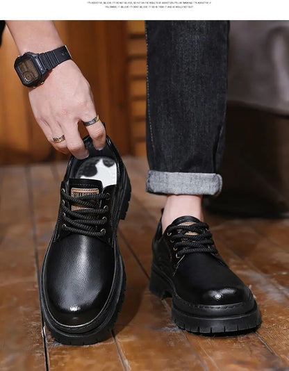 [ENLEN & BENNA] High-quality autumn and winter series men's shoes British fashion low-top men's leather shoes