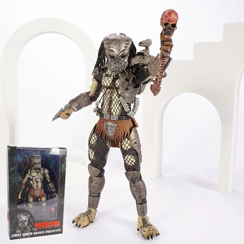 Filme Clássico NECA Ultimate Series Predador 7" Caçador da Selva vs Ovos Alienígenas PVC Boneco Articulado Colecionável