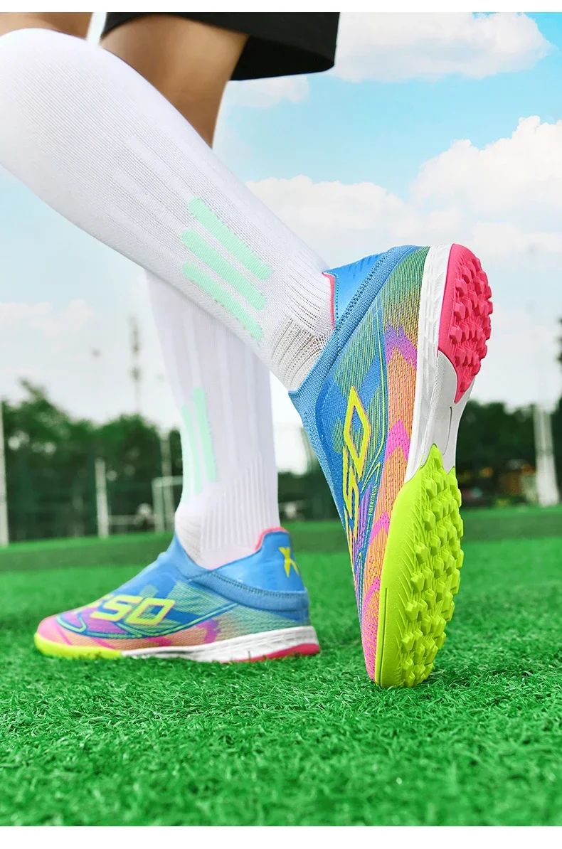 Men Football Boots Professional Society Cleats Original TF/FG Top Quality Indoor Soccer Shoes Booties Comfortable Sneaker Tenis