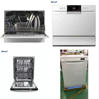 Portable Mini Countertop Dishwasher 6 Place Settings Compact Electric Dish Washing Machine for Home Apartment Dorm Kitchen