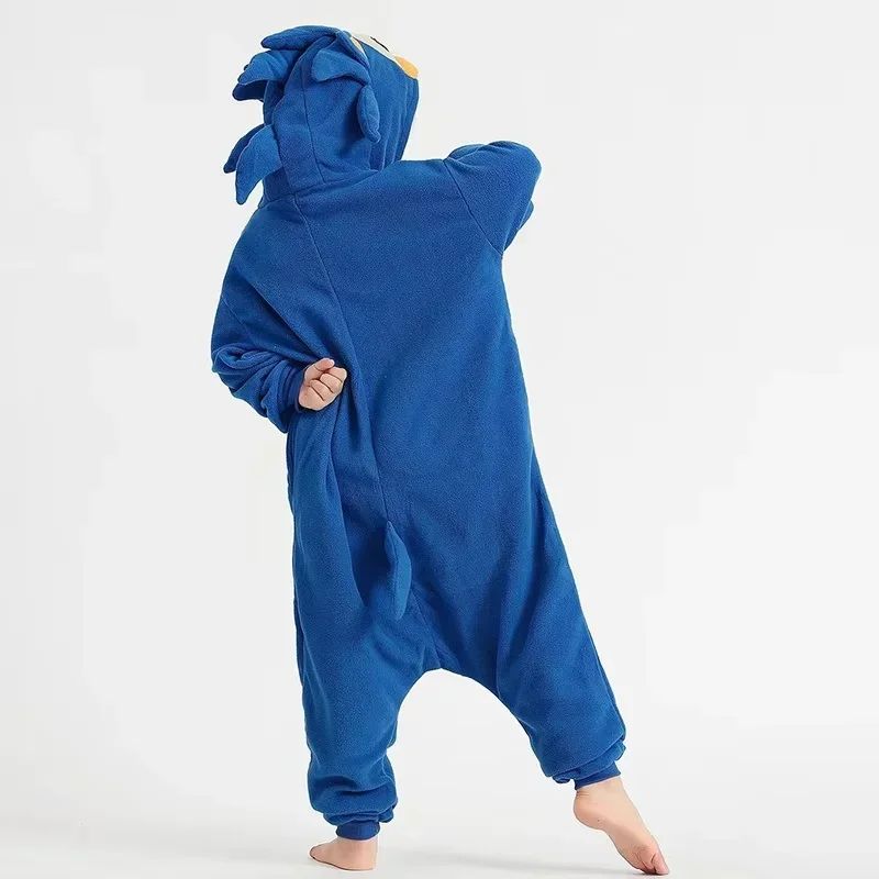 Girls Boys Cartoon Sleepwear Kids Children Cute Sonic Onesies Animal Flannel Pajamas For Christmas Halloween Party
