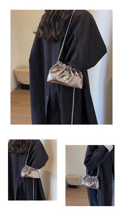 Y2K Millennium Bag Women 2025 New High Sense Shoulder Bags Summer Chain Bag Fashion Bucket Bag Messenger Bags Purses Handbags