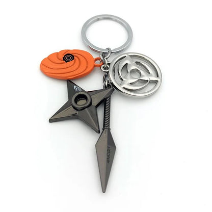 Anime Naruto Chaveiro Brinquedo Kunai Shuriken Konoha Ninja Carro Mochila Xiao Organização Nuvem Vermelha Chaveiro Acessórios Presente