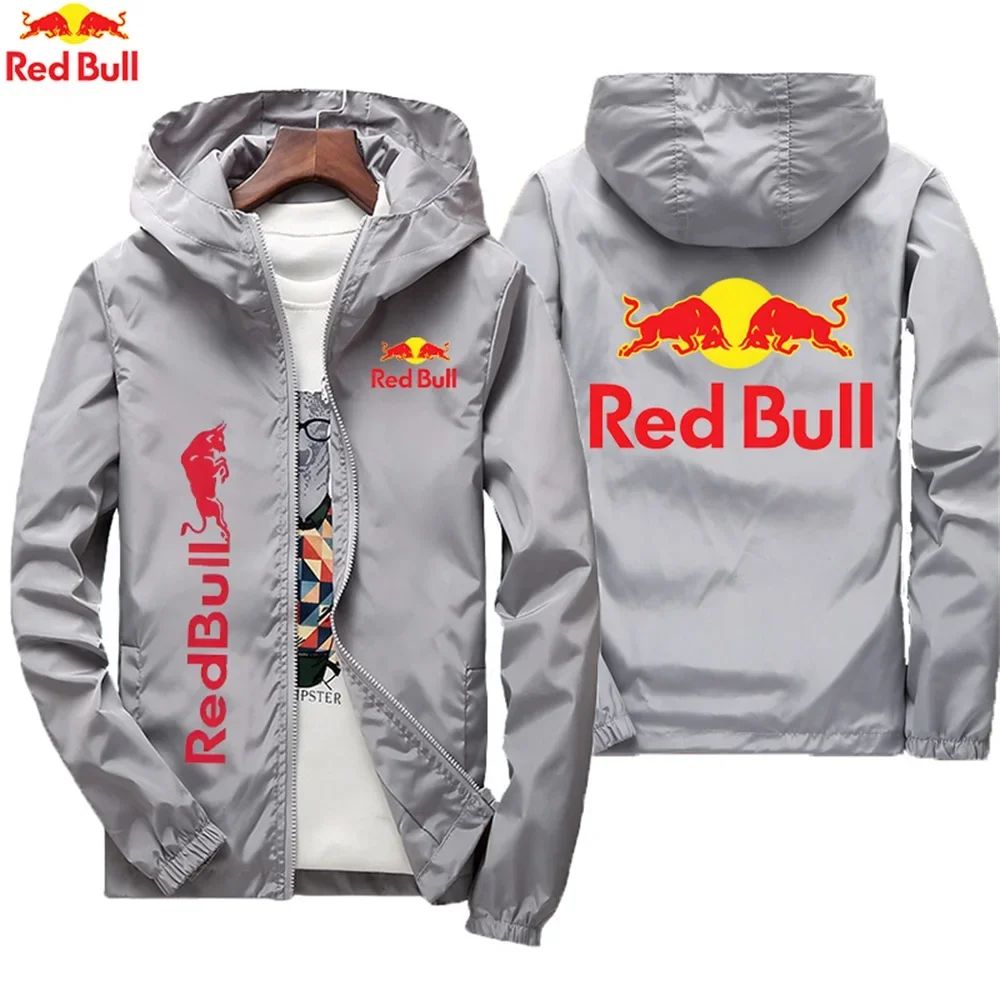 Red Bull's New Fashionable Sports Jacket with Comfortable Bicycle Fabric and Fashionable Zipper Outdoor Cycling Combination