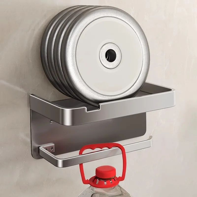 Suporte de Papel Higiênico de Liga de Alumínio para Montagem na Parede Organizador de Armazenamento de Banheiro Suporte para Celular Acessórios de Banheiro