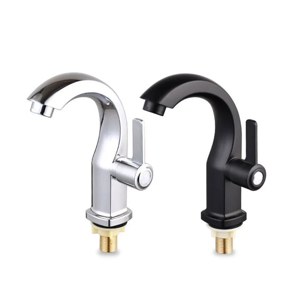 Torneira para Pia de Banheiro com Filtro de Água ABS Misturador Monocomando Furo Único Apenas Água Fria para Banheiro e Cozinha Montagem em Mesa