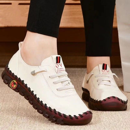 Sneakers for Women Leather Casual Vulcanized Female Shoe Soft Comfortable Flat Loafers Shoes Slip on Shoes Zapatillas De Mujer